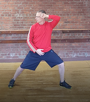 Slanting body stance