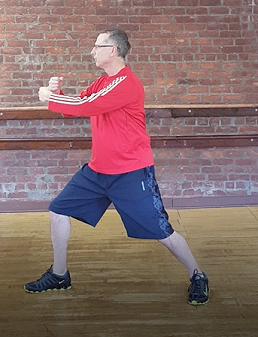 Bow and arrow stance